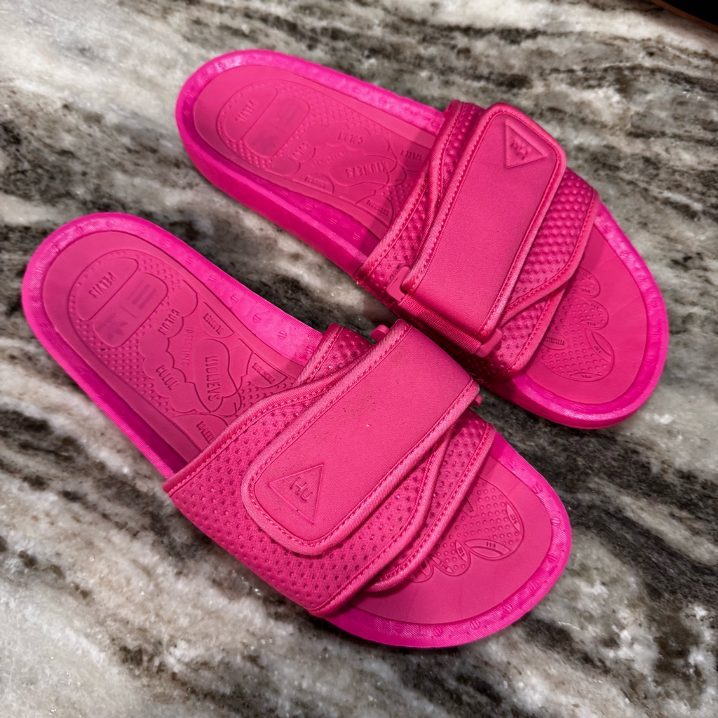 Adida Xpharrell Williams Pink Chancletas Slides Size 9